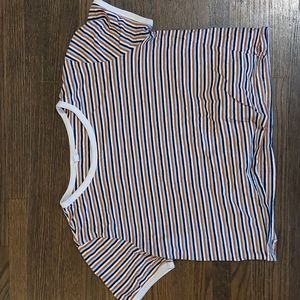 Stripped  cropped t shirt